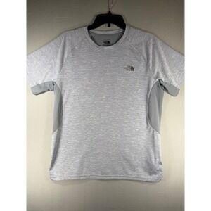 The North Face Mens FlashDry Gray Heather Performance Short Sleeve T-Shirt Med